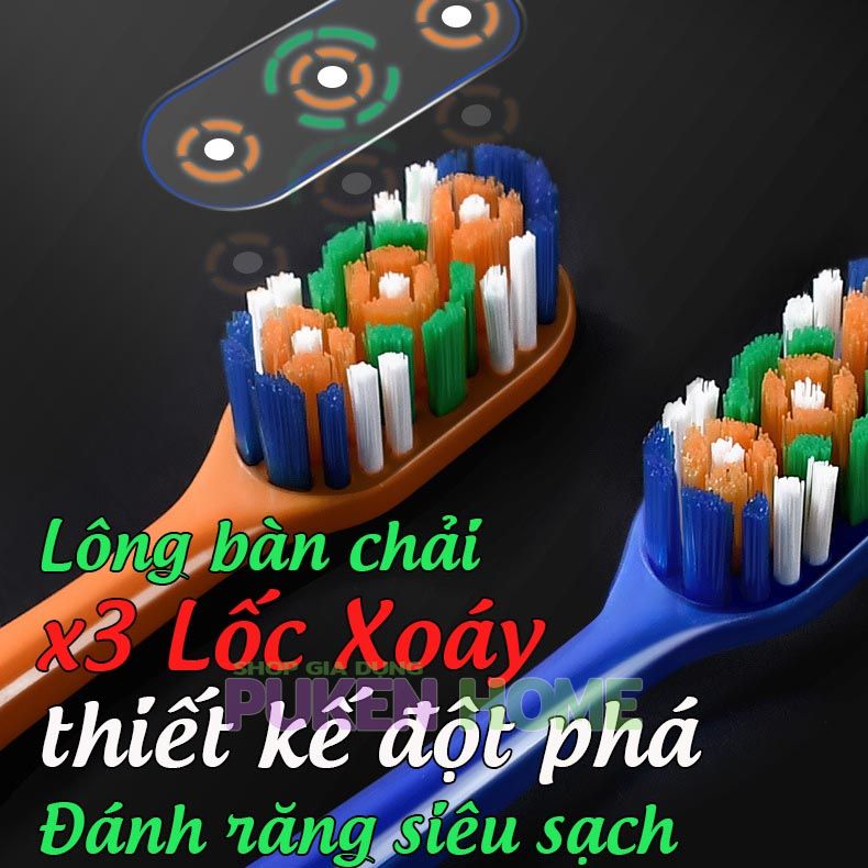 Bàn chải đánh răng 3 Lốc Xoáy