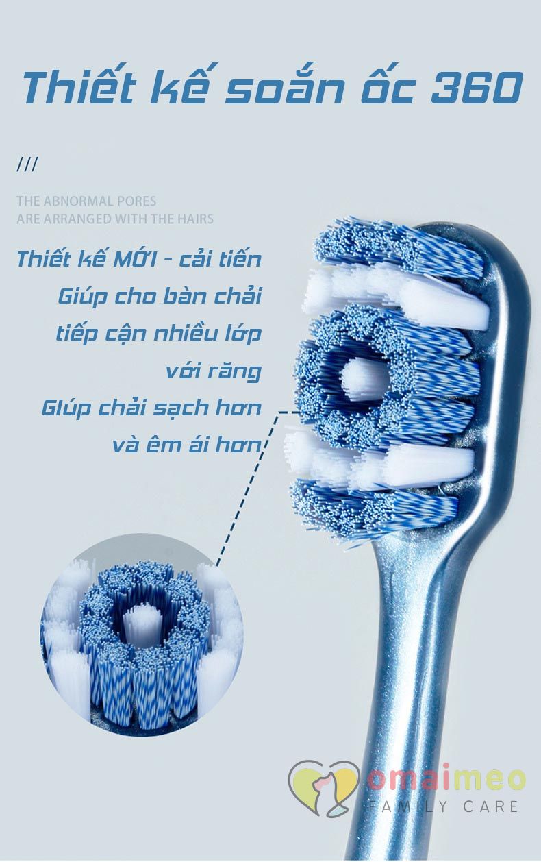 Bàn chải đánh răng Lốc Xoáy kháng khuẩn